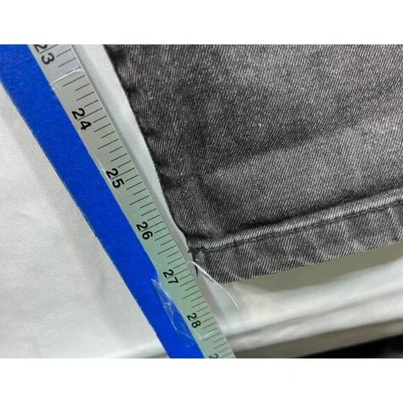 Cotton On Mom Jeans Womens Size 10 Black Denim Stretch Pockets Distressed  New - Picture 7 of 10